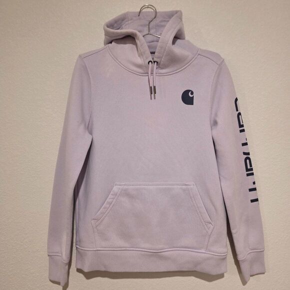 Lavender Carhartt Hoodie Sz M - Picture 1 of 4